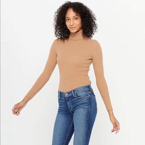 STATE CASHMERE ribbed turtleneck sweater